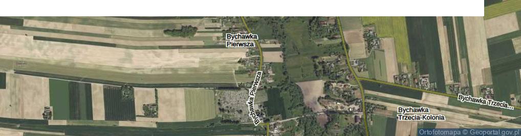 Zdjęcie satelitarne Bychawka Pierwsza ul.